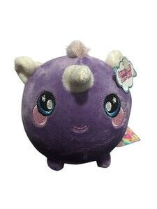 Squeezamals KATE UNICORN Slow Rise Stuffed Plush 4" Purple Collectible Animal